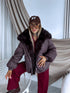 Short jacket "NORTH FL257" - CHOCO